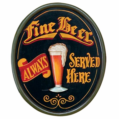 Pub Sign-Fine Beer-23.5 H Perspective: front