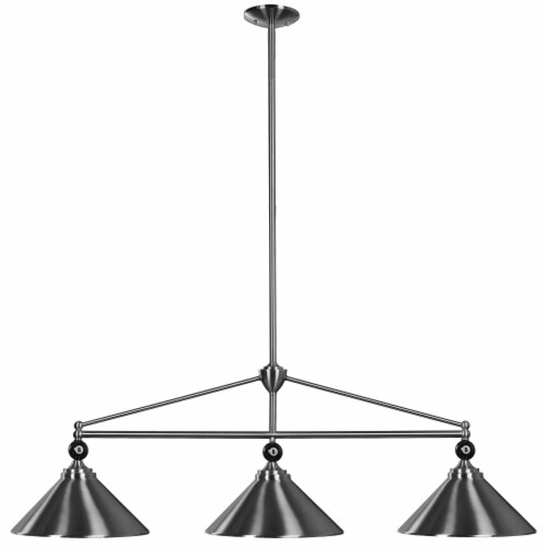 54 3 Shade Billiard Fixture Perspective: front
