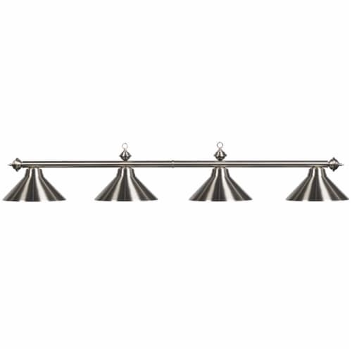 78 4 Lt Billiard Light-Stainless Perspective: front