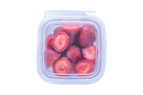 Strawberries Perspective: front