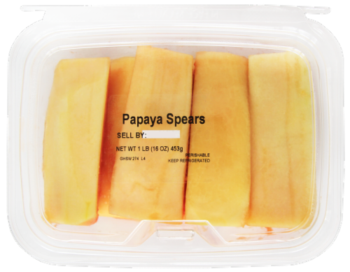 Papaya Spears Perspective: front