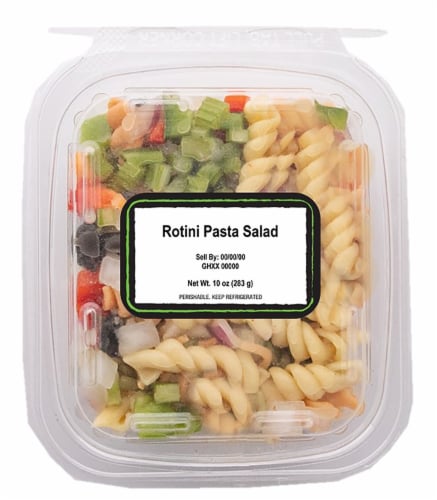 Fresh Rotini Pasta Salad Perspective: front