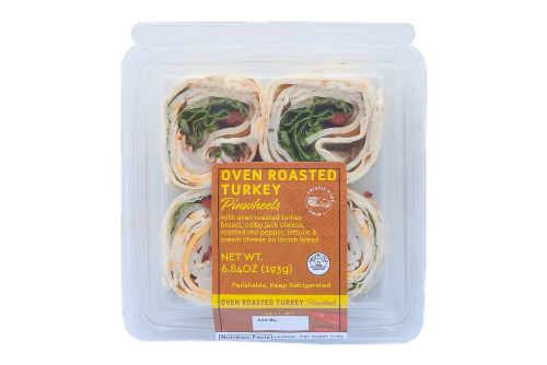Deli Oven Roasted Turkey Pinwheels Perspective: front