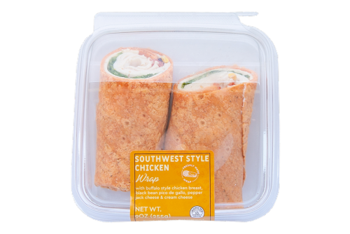 Deli Southwest Style Buffalo Chicken Wrap Perspective: front