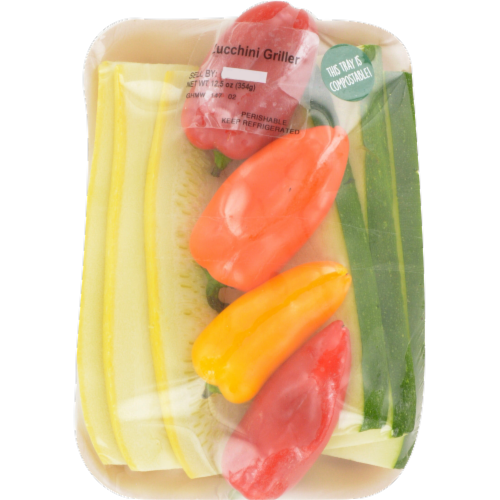 Fresh Kitchen Zucchini Griller with Mini Peppers Perspective: front