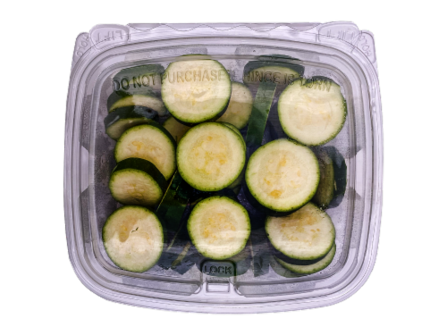 Zucchini Slices Perspective: front