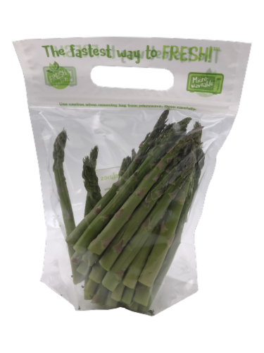 Asparagus Spears Steaming Bag Perspective: front