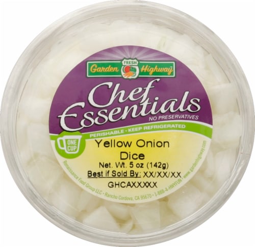 Chef Essentials Diced Yellow Onion Perspective: front