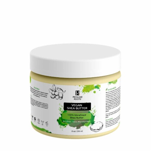 Peculiar Roots Natural Unscented Vegan 100% Unrefined Shea Butter Perspective: front