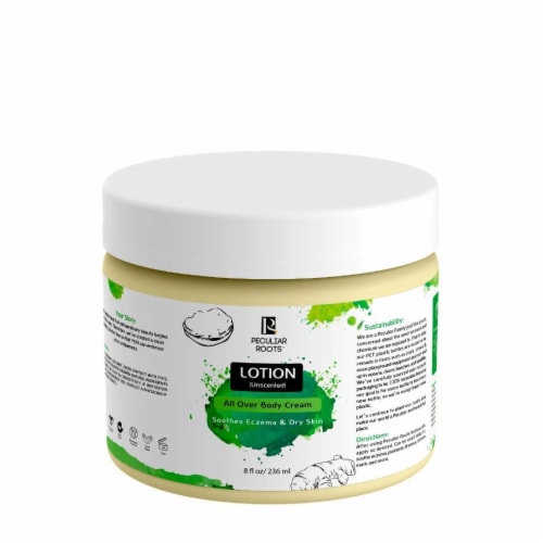 Peculiar Roots Natural All Over Eczema Prone & Sensitive Skin Unscented Lotion | Healing Body Perspective: front