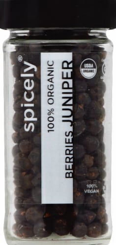 Spicely Organic Juniper Berries Perspective: front