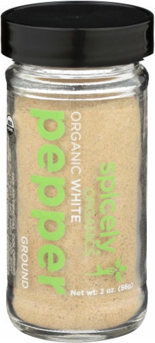 Spicely Organic Ground White Pepper Perspective: front