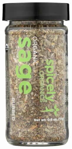 Spicely Organics Rubbed Sage Perspective: front