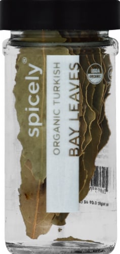 Spicely Organics True Bay Leaves Perspective: front