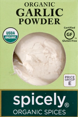 Spicely Organics Spices Garlic Powder Perspective: front