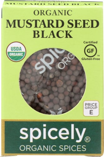 Spicely Organics Black Mustard Seed Perspective: front