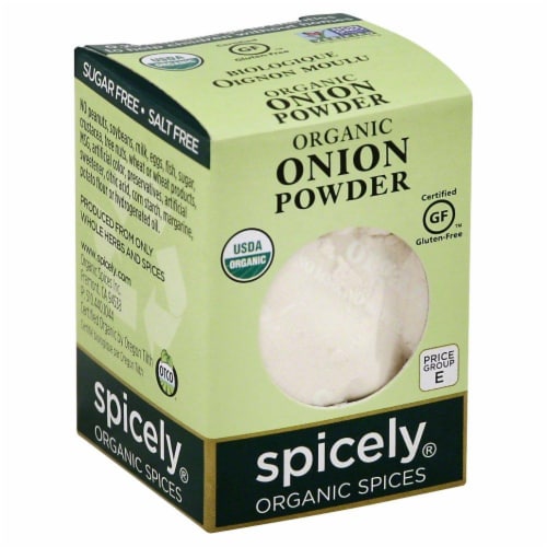 Spicely Organic Onion Powder Perspective: front