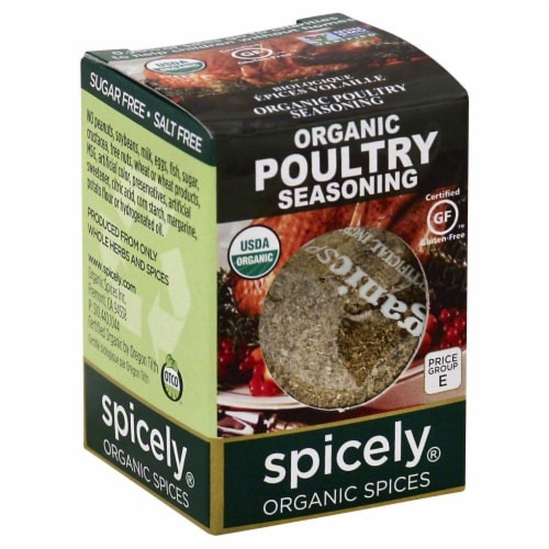Spicely Organic Poultry Seasoning Perspective: front