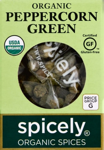 Spicely Organic Green Peppercorn Perspective: front