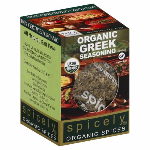 Spicely Organic Greek Seasoning Perspective: front
