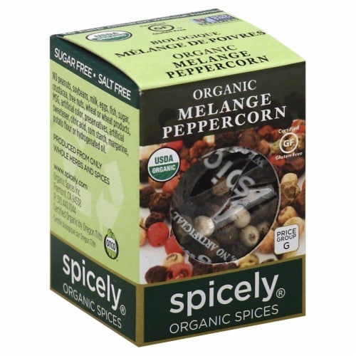Spicely Organic Melange Peppercorn Perspective: front
