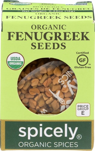 Spicely® Organics Fenugreek Seeds Perspective: front