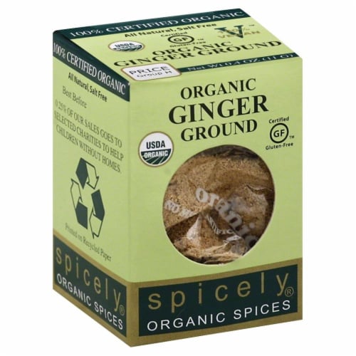 Spicely Organic Ground Ginger Perspective: front