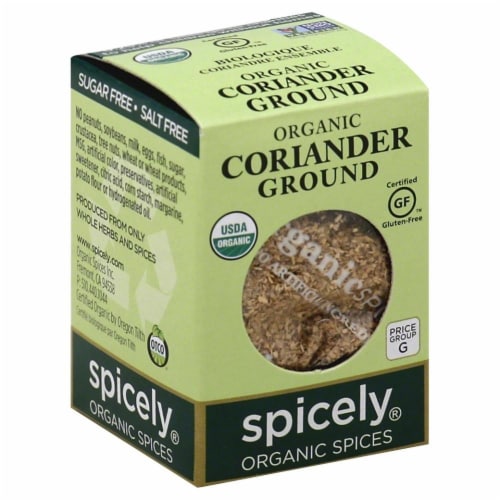 Spicely Organic Ground Coriander Perspective: front