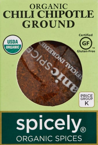 Spicely Organics Ground Chipotle Chili Perspective: front