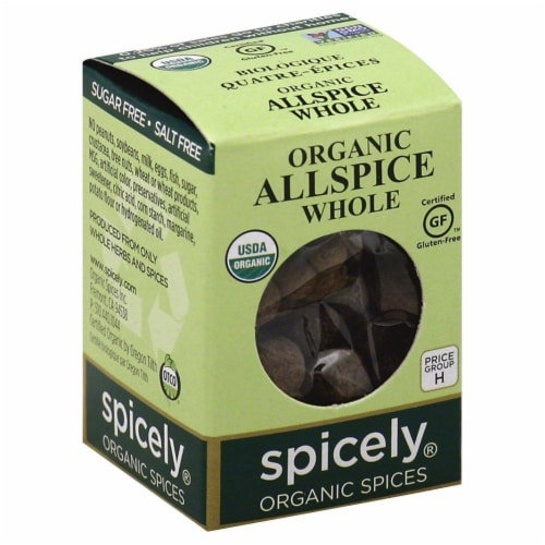 Spicely Organic Whole Allspice Perspective: front