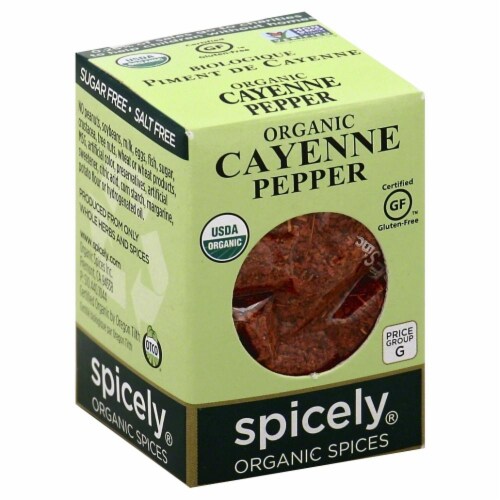 Spicely Organic Cayenne Pepper Perspective: front