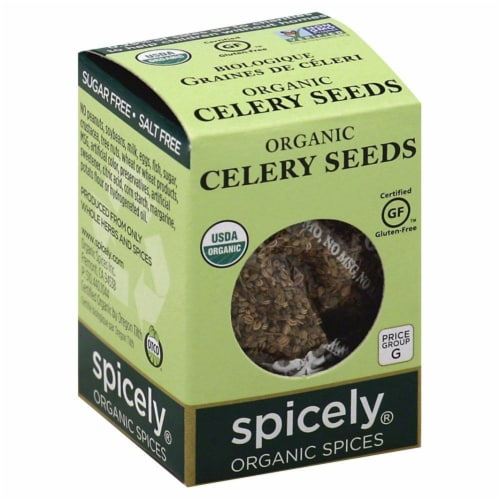 Spicely Organics Celery Seeds Perspective: front