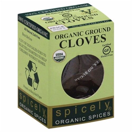 Spicely Organic Ground Cloves Perspective: front