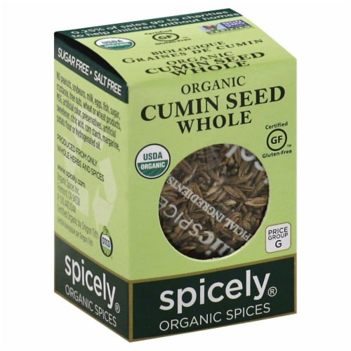 Spicely Organic Whole Cumin Seed Perspective: front
