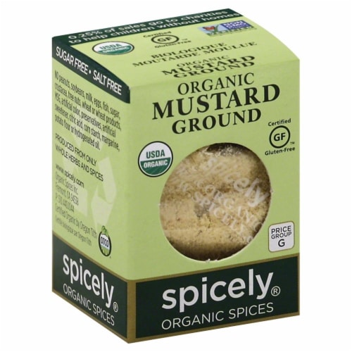 Spicely Organic Ground Mustard Perspective: front