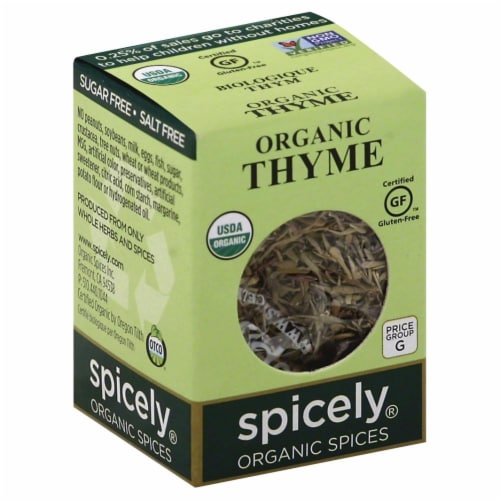 Spicely Organic Thyme Perspective: front