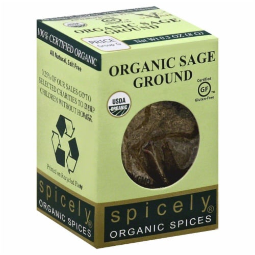 Spicely Organics Ground Sage Perspective: front