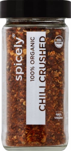 Spicely® Organics Crushed Chili Pepper Perspective: front
