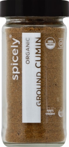 Spicely Organics Ground Cumin Perspective: front
