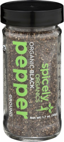 Spicely Organic Ground Black Pepper Perspective: front