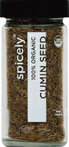Spicely® Organic Whole Cumin Seeds Perspective: front