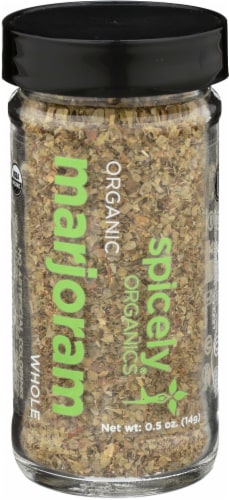 Spicely Organics Whole Marjoram Perspective: front