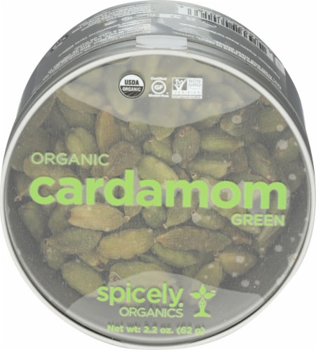 Spicely Organics Green Cardamom Perspective: front