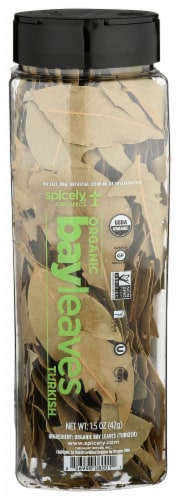 Spicely Organics Whole Turkish Bay Leaves Perspective: front