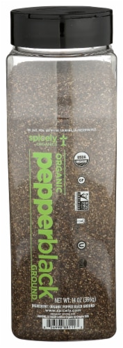 Spicely Organic Ground Black Peppercorn Perspective: front