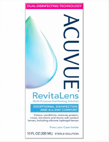 Acuvue™ Revitalens Multi-Purpose Disinfecting Contact Lens Solution Perspective: front