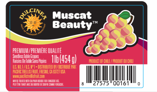 Dulcinea® Muscat Beauty™ Seedless Table Grapes Perspective: front