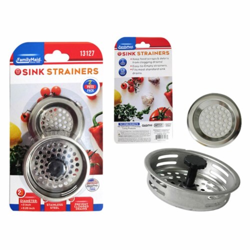 Familymaid 13127 7.5 Dia. cm Plus 8.5 cm Sink Strainers Set - 2 Piece Perspective: front