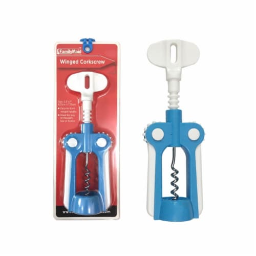 DDI 2334155 Winged Corkscrew Bottle Opener - Blue Case of 24 Perspective: front