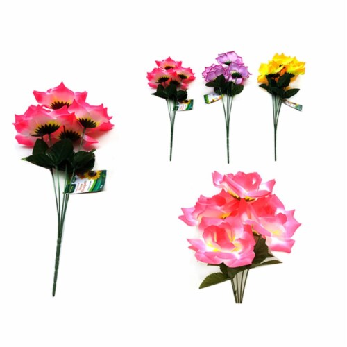 Familymaid 27743 14 in. 5 Rose Flower Bouquet - No. 1, No. 4 & No. 6 Perspective: front